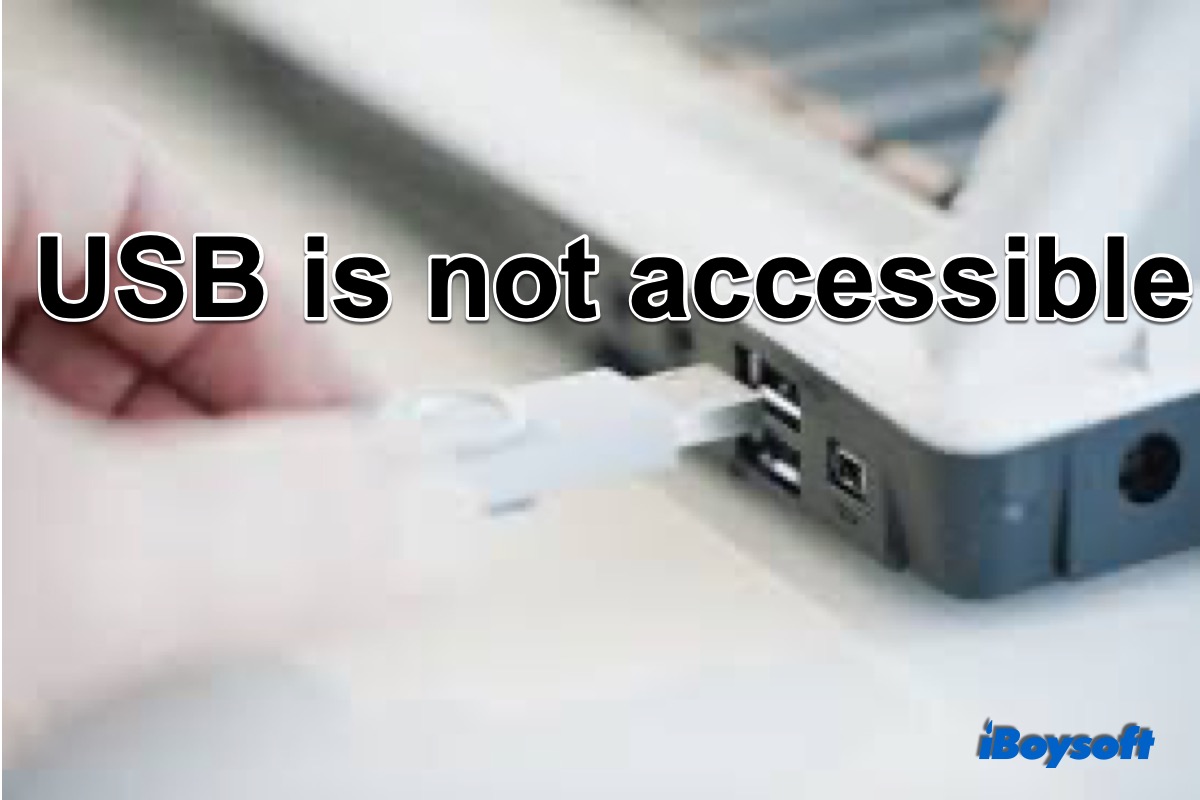 Drive USB não acessível no Windows 10