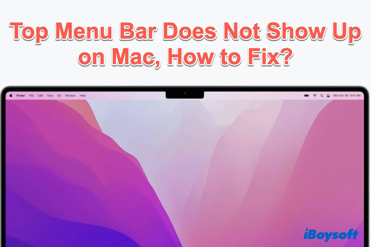 cómo evitar que la barra de menú desaparezca en mac