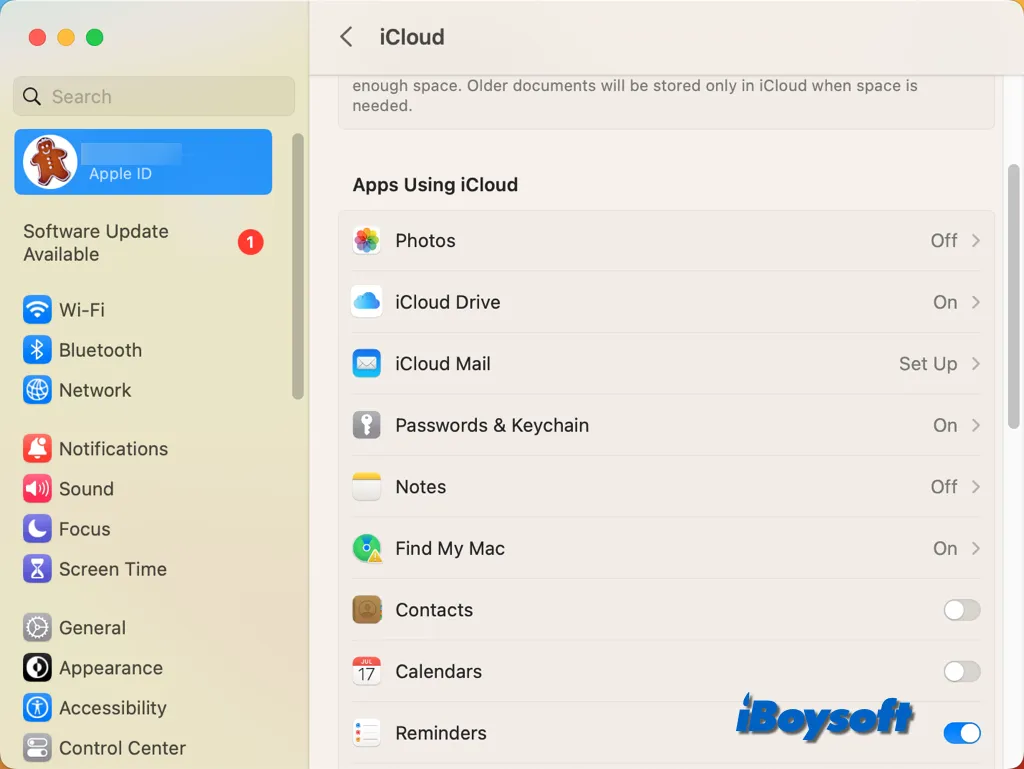 sync iphone to mac via icloud