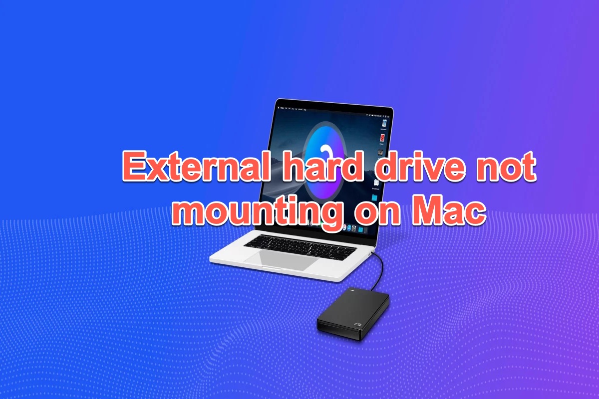 Disque dur externe non monté sur Mac
