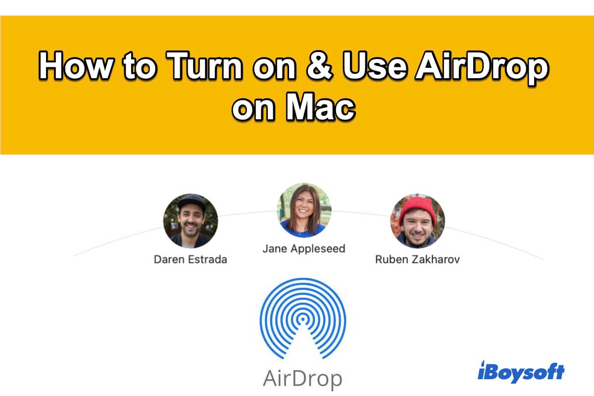So schalten Sie Airdrop auf dem Mac ein und verwenden es