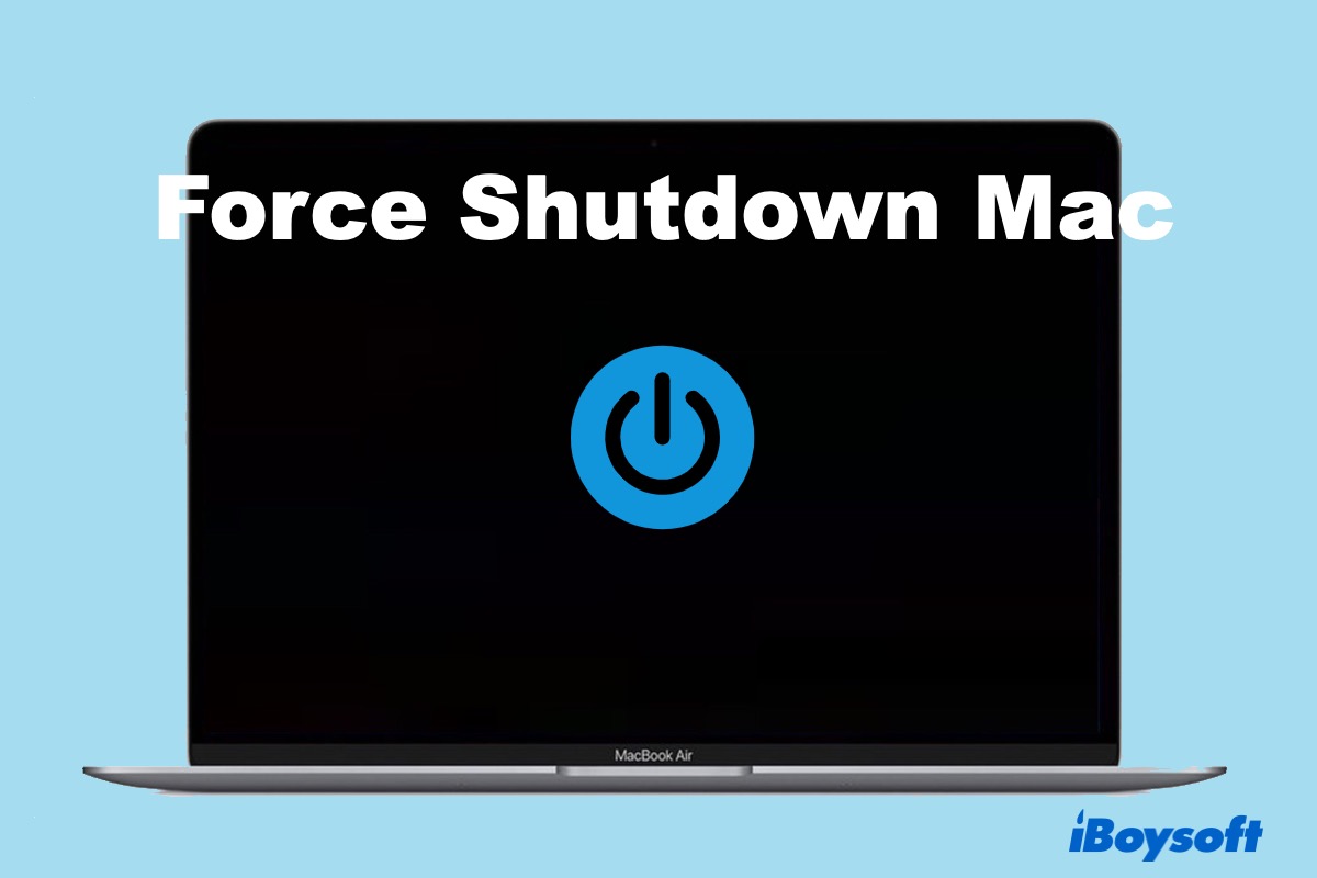 force shutdown Mac