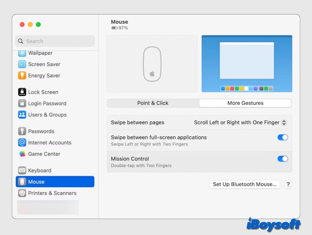 apple mouse gestures mac