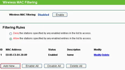 How to enable MAC address filtering on your computer