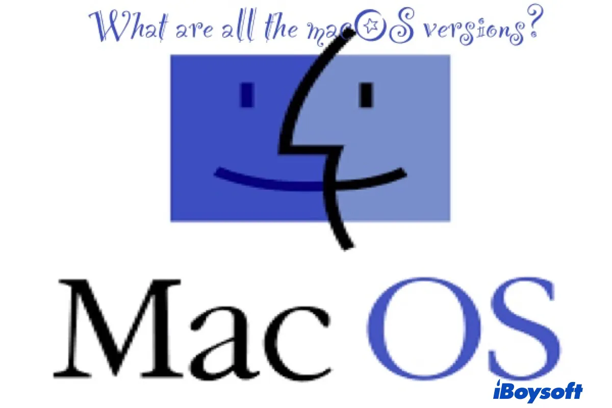 Todas as versões do Mac OS