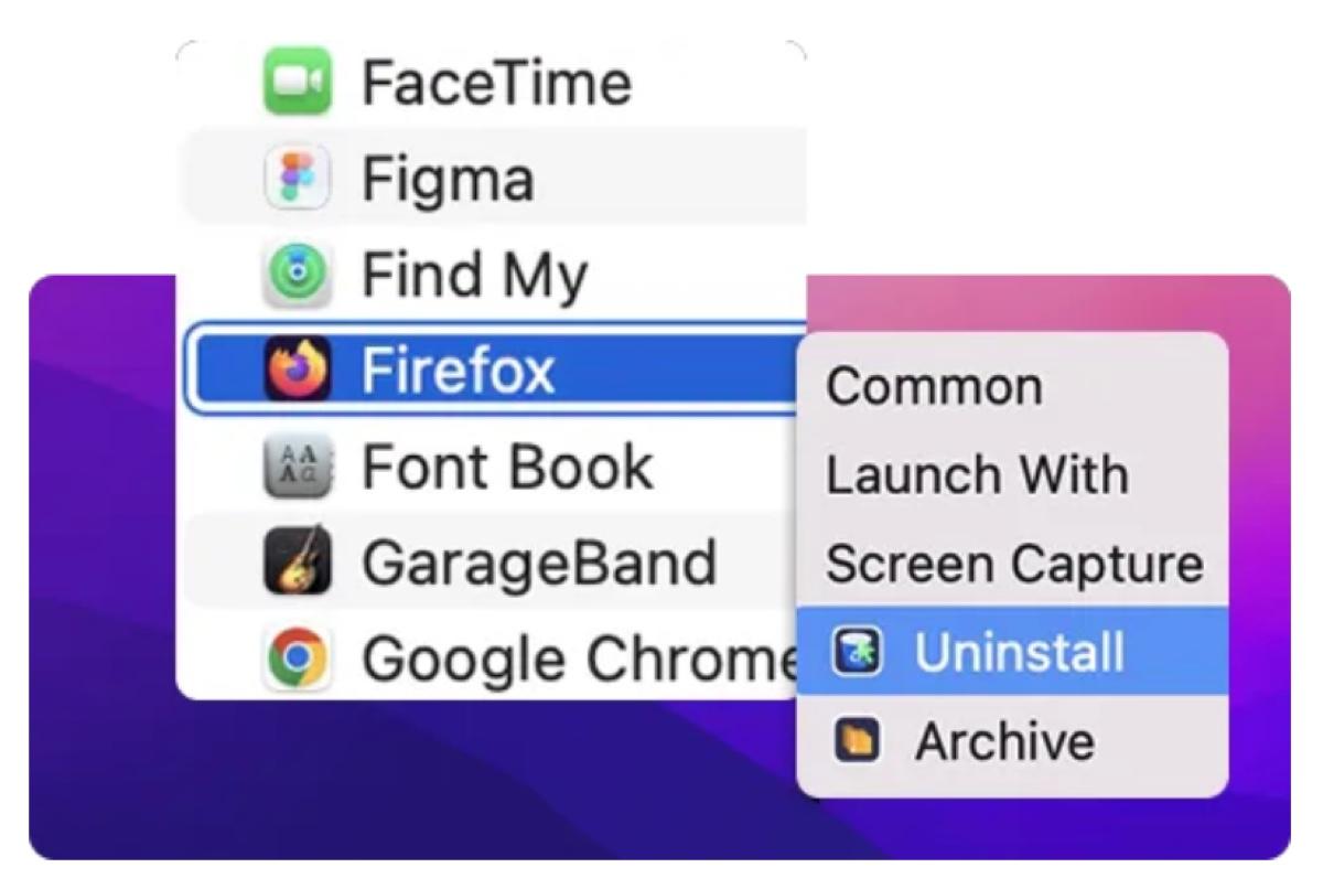 Uninstall apps on Mac