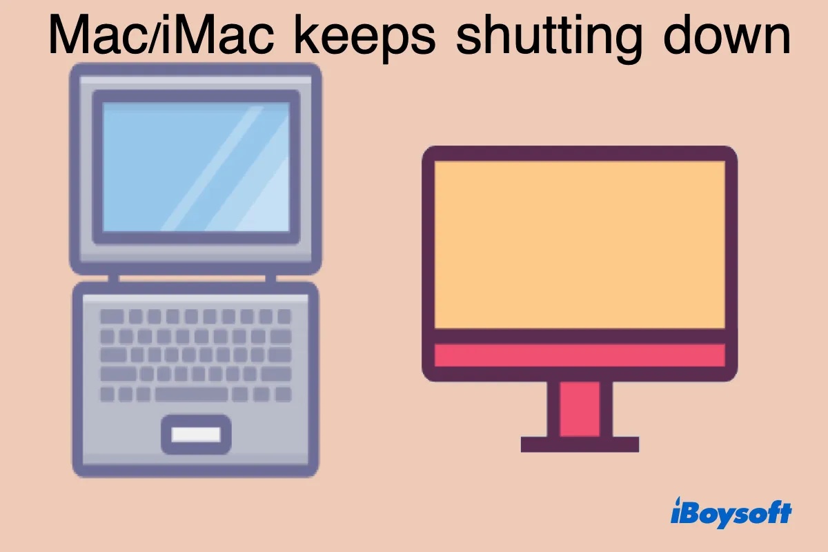 man behebt dass iMac sich immer wieder ausschaltet