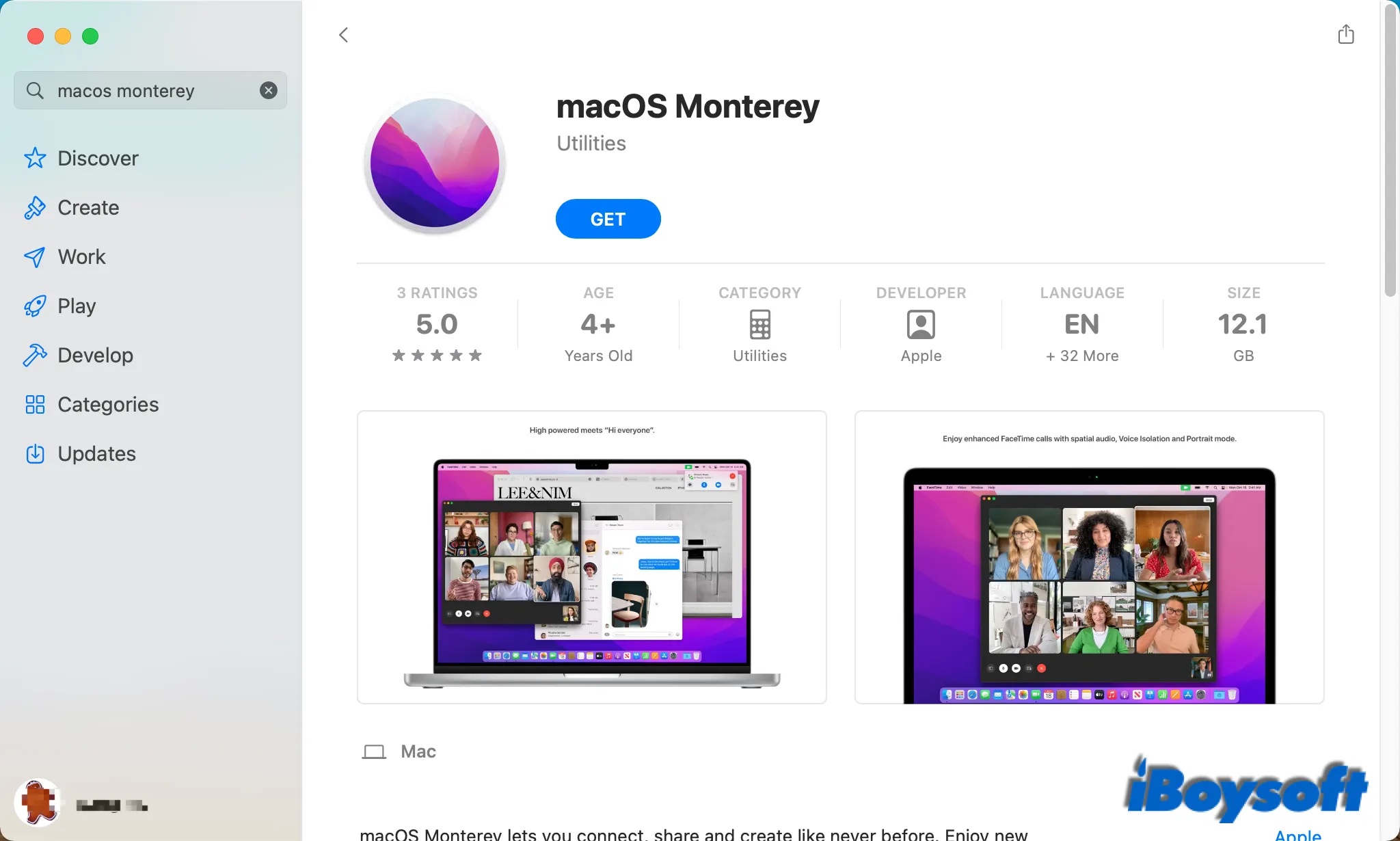 macOS im Apple Store aktualisieren