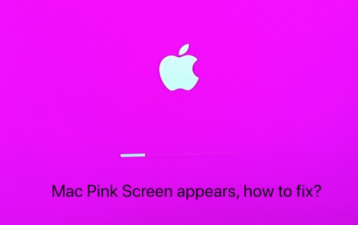 Schnelles Beheben des rosa Bildschirms von MacBook