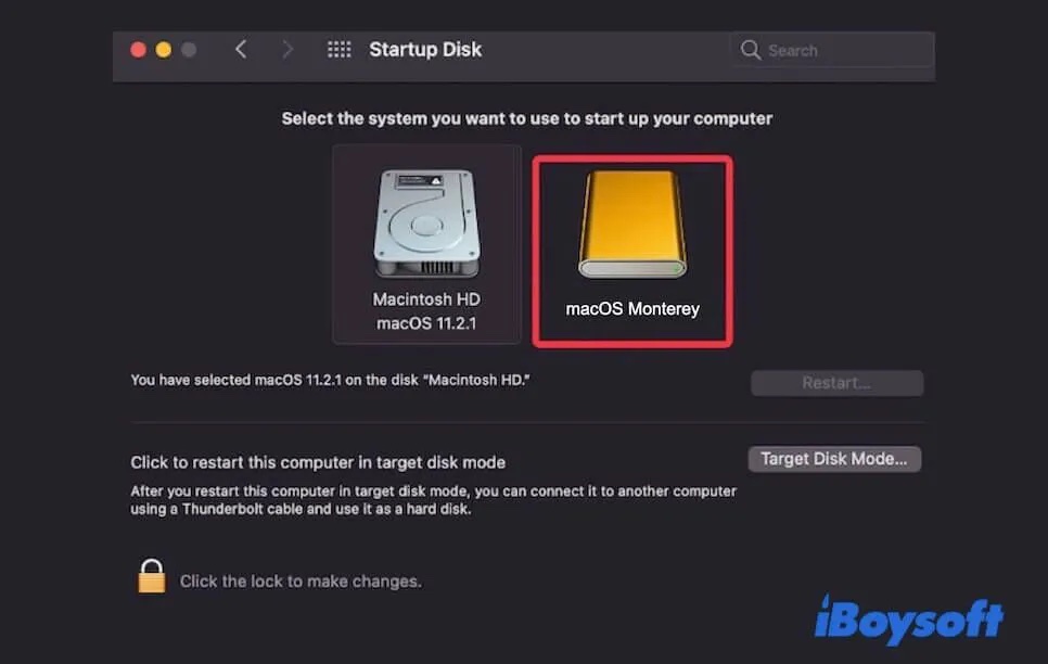 macOS Monterey von einem externen USB Laufwerk installieren