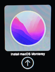die Option macOS Monterey installieren auswählen