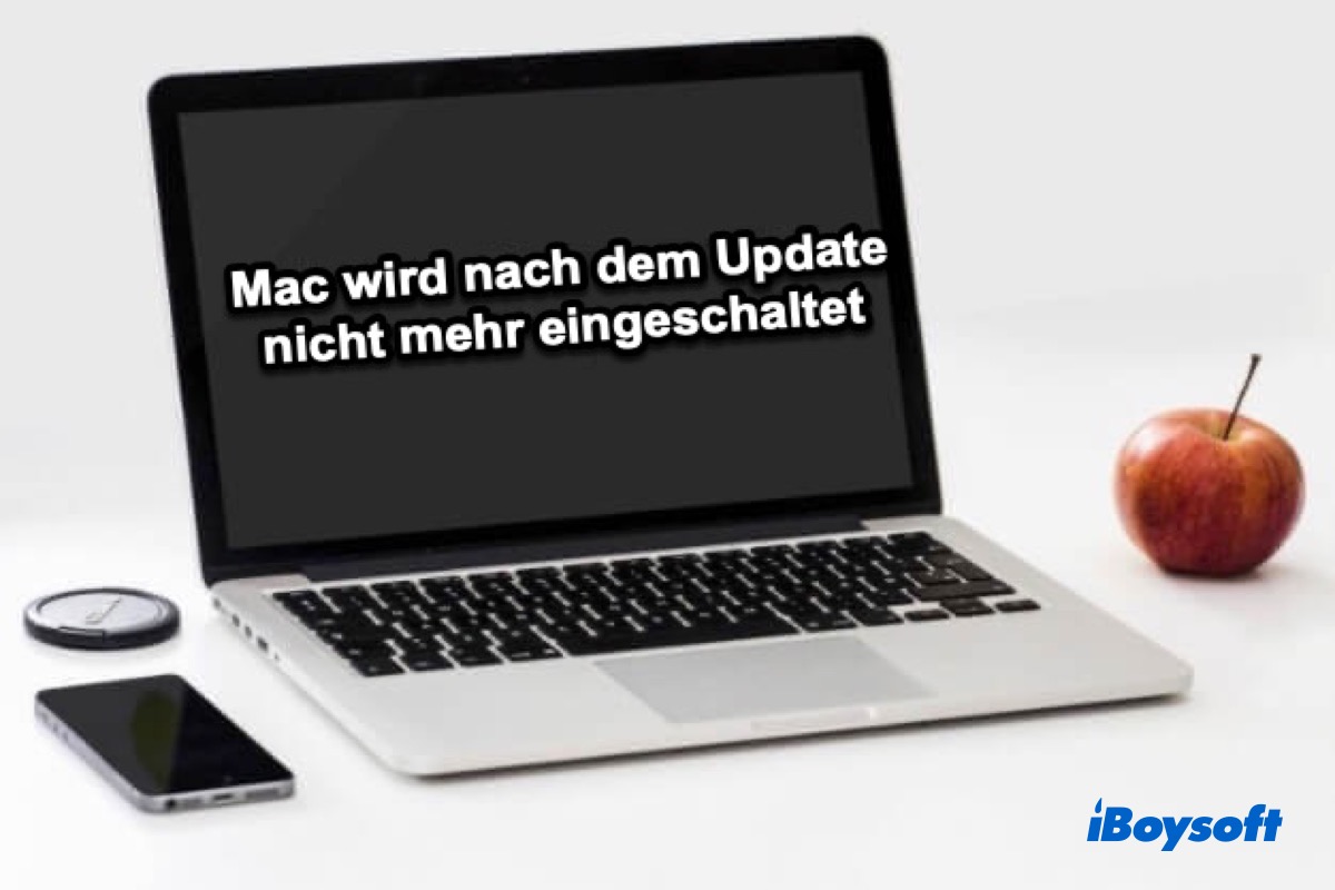 Mac computer wird nicht nach macOS update booten