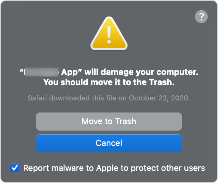 MacOS Warnung App beschädigt deinen Computer