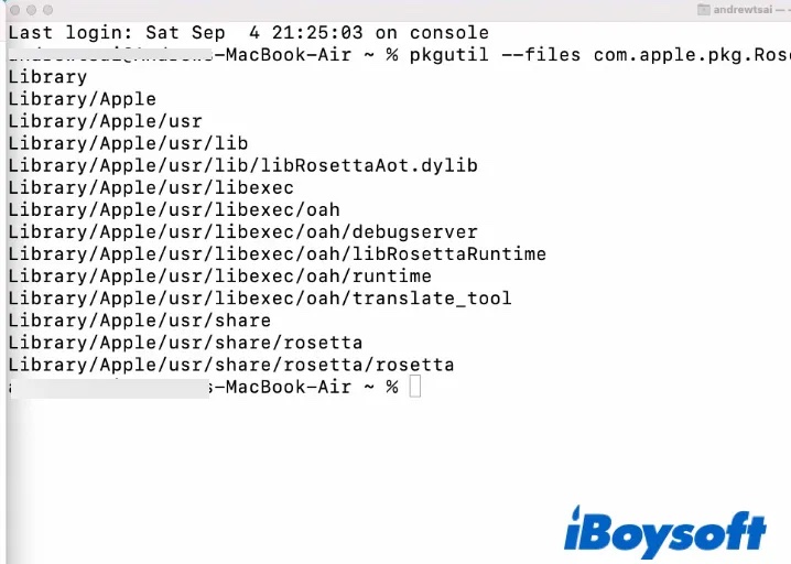 Rosetta 2 durch Löschen aller relevanten Dateien deinstallieren