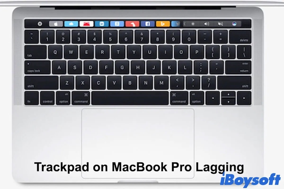Das Trackpad auf dem MacBook Pro verzögert sich