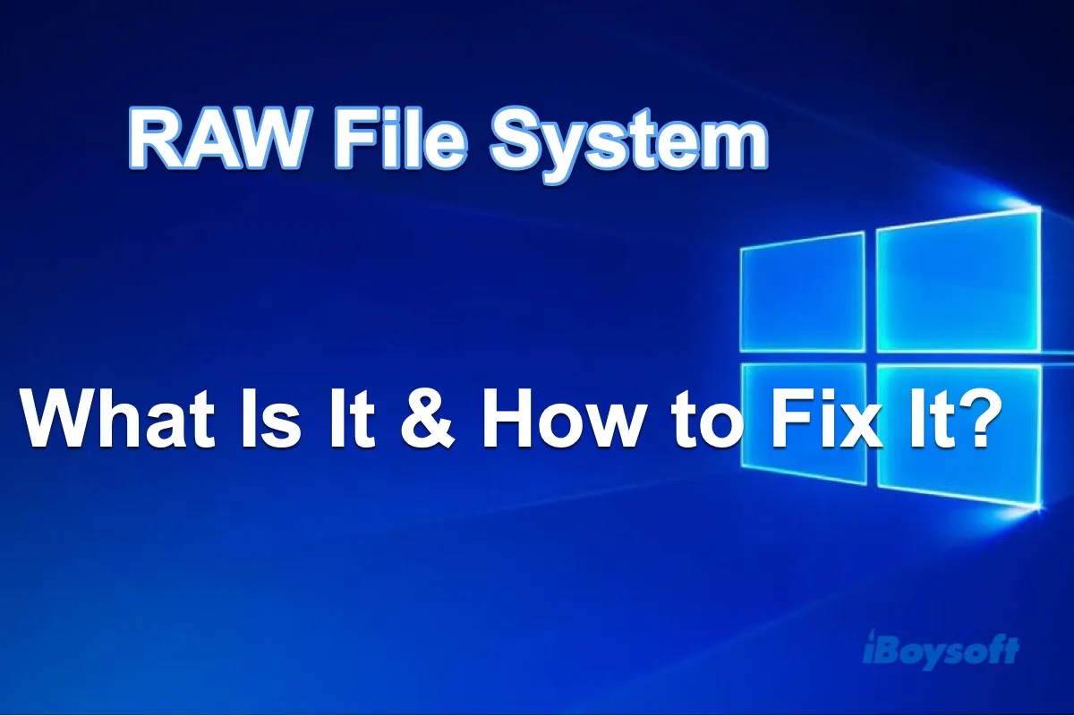 RAW Dateisystem
