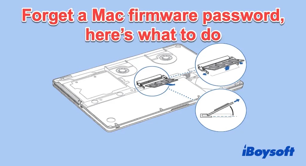 RAM beim Vergessen des Firmware Passworts auf dem Mac entfernen