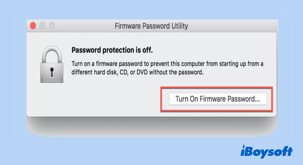 Firmware Passwort auf dem Mac setzen