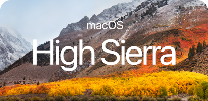 macOS 10.13 ハイシエラをダウンロード