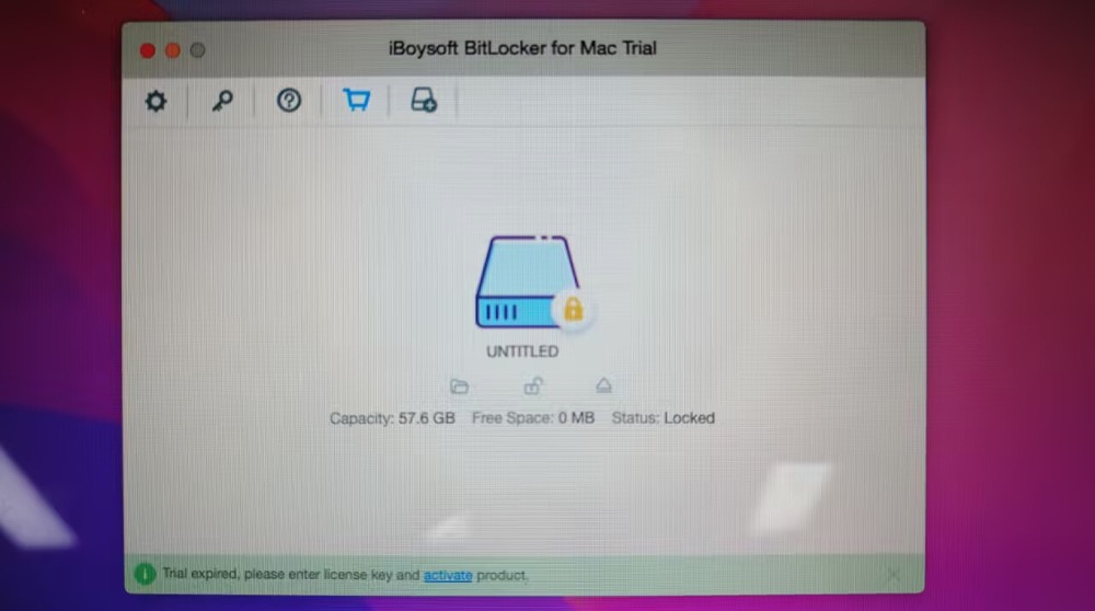 iBoysoft BitLocker for Mac uygulamasını başlat
