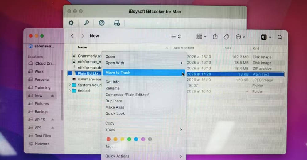 BitLocker diskine dosya silme, okuma ve yazma
