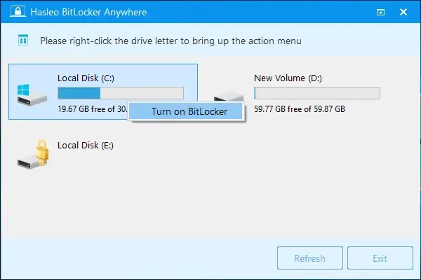 Hasleo BitLocker para Windows