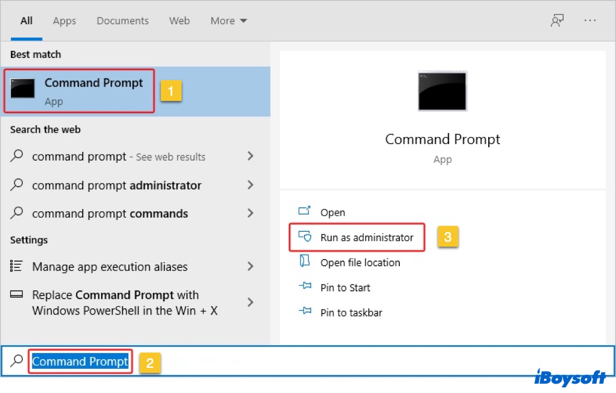 Access elevated command prompt when your Windows PC can boot