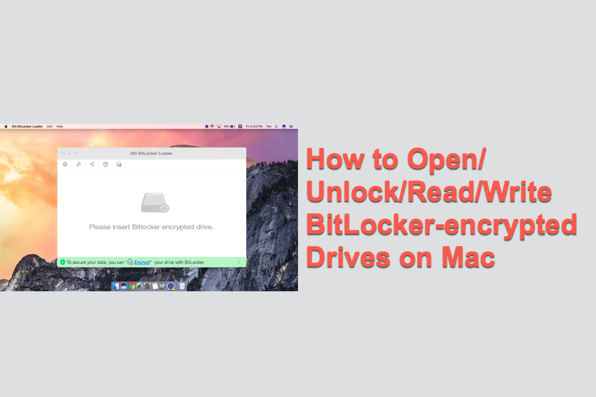 Abrir unidade criptografada do BitLocker no Mac