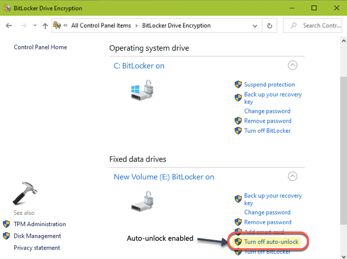 How to fix the The drive protected by BitLocker is already unlocked error