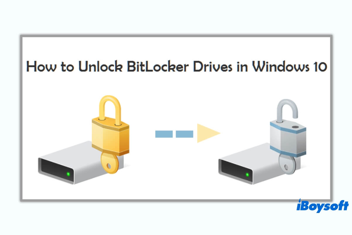 unlock BitLocker encrypted drive without password