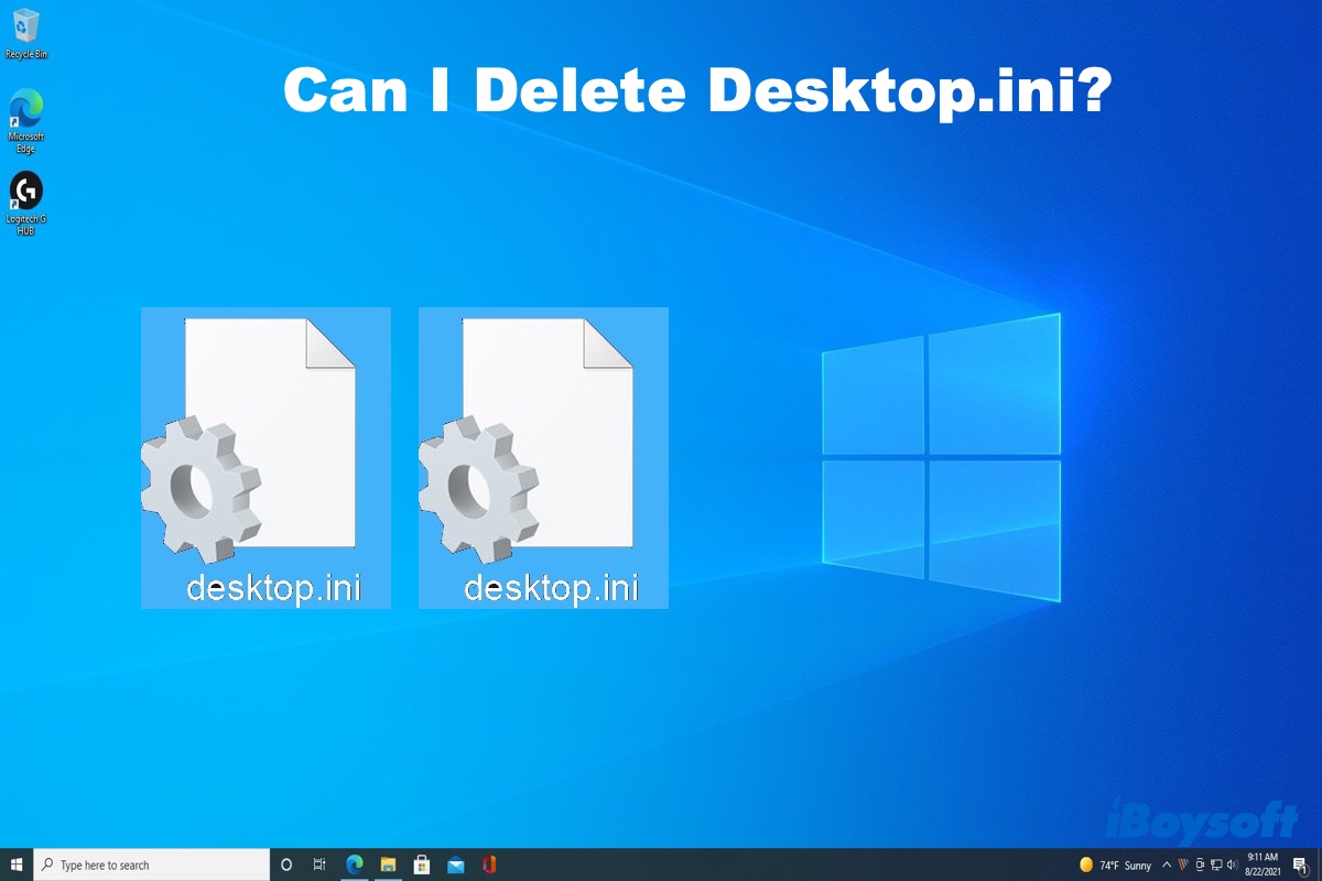Can I delete desktopini