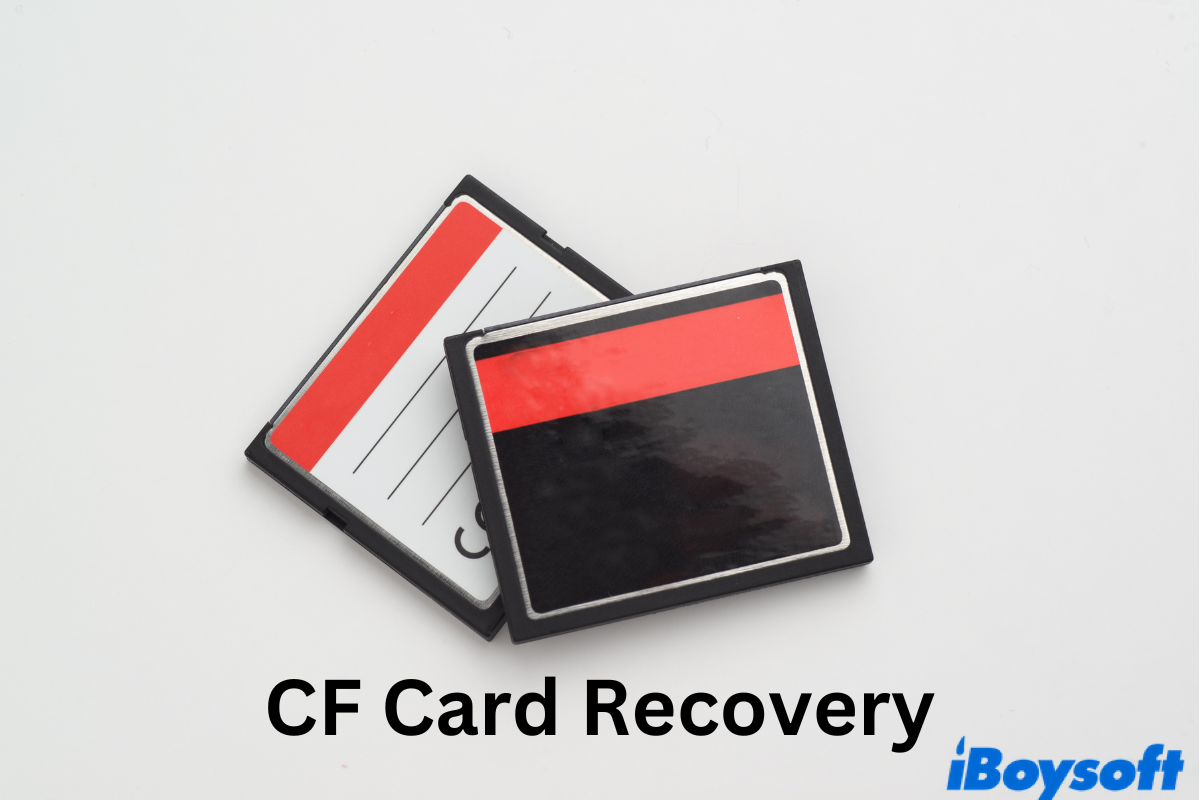 CF card recovery