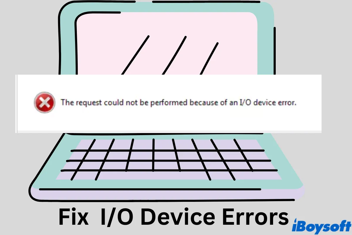 how to fix IO device errors