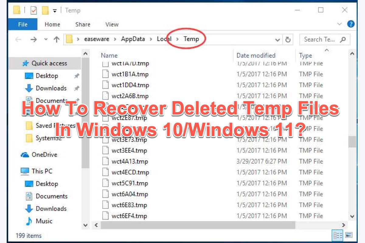 How To Recover Deleted Temp Files In Windows 10 and 11