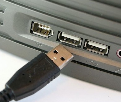 pc usb port and cable