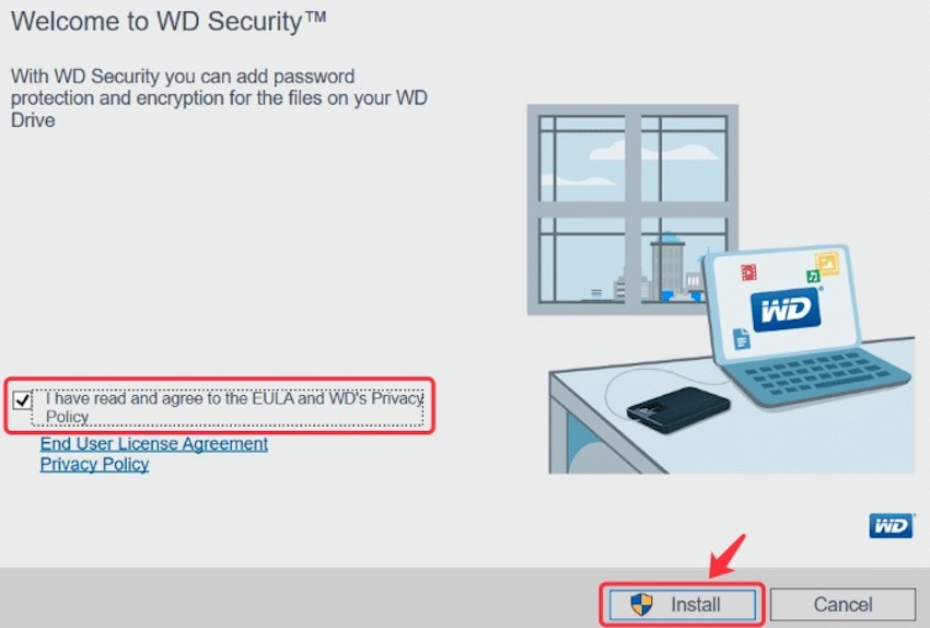 install WD Security for Windows