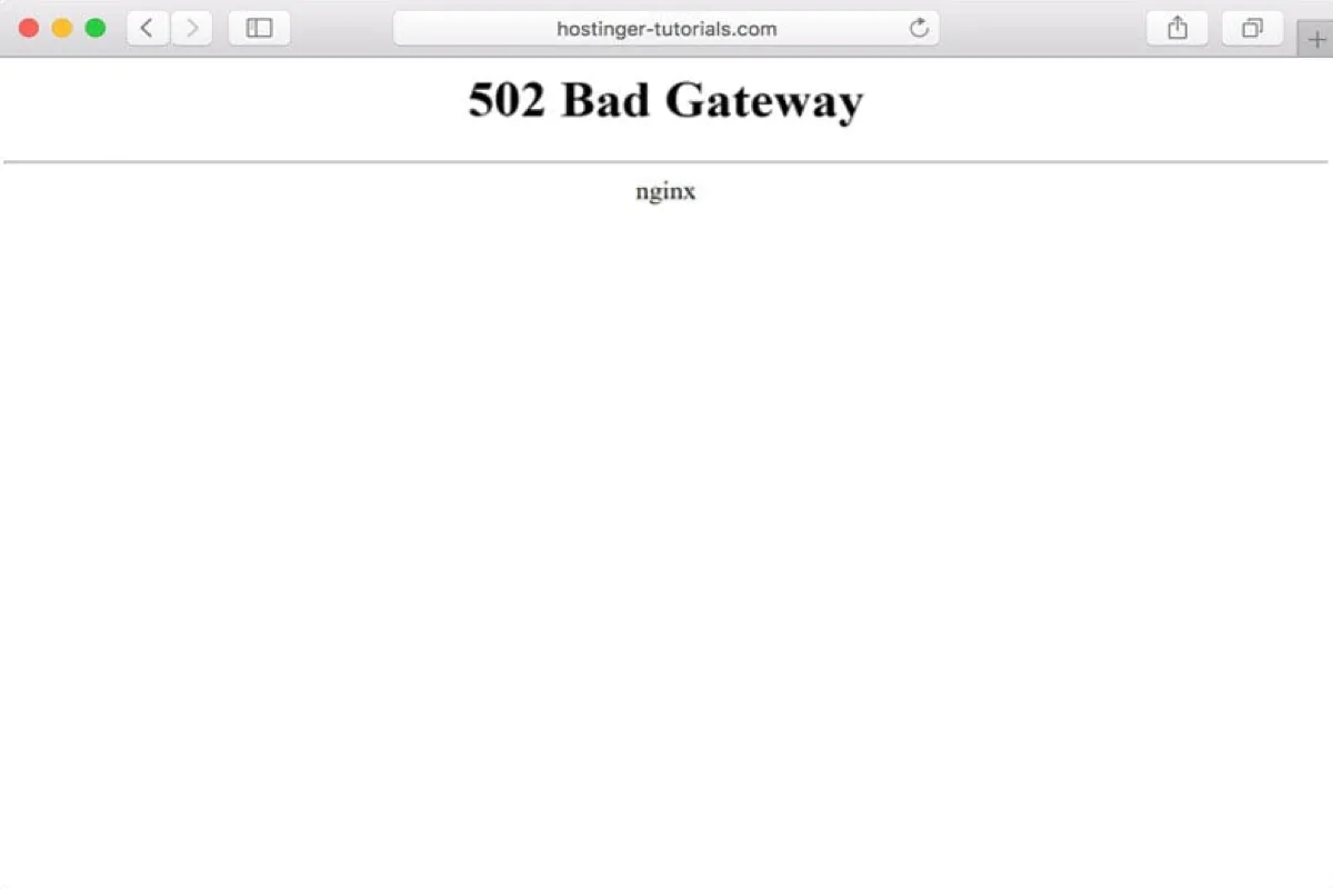 How to fix 502 Bad Gateway on Mac and Windows