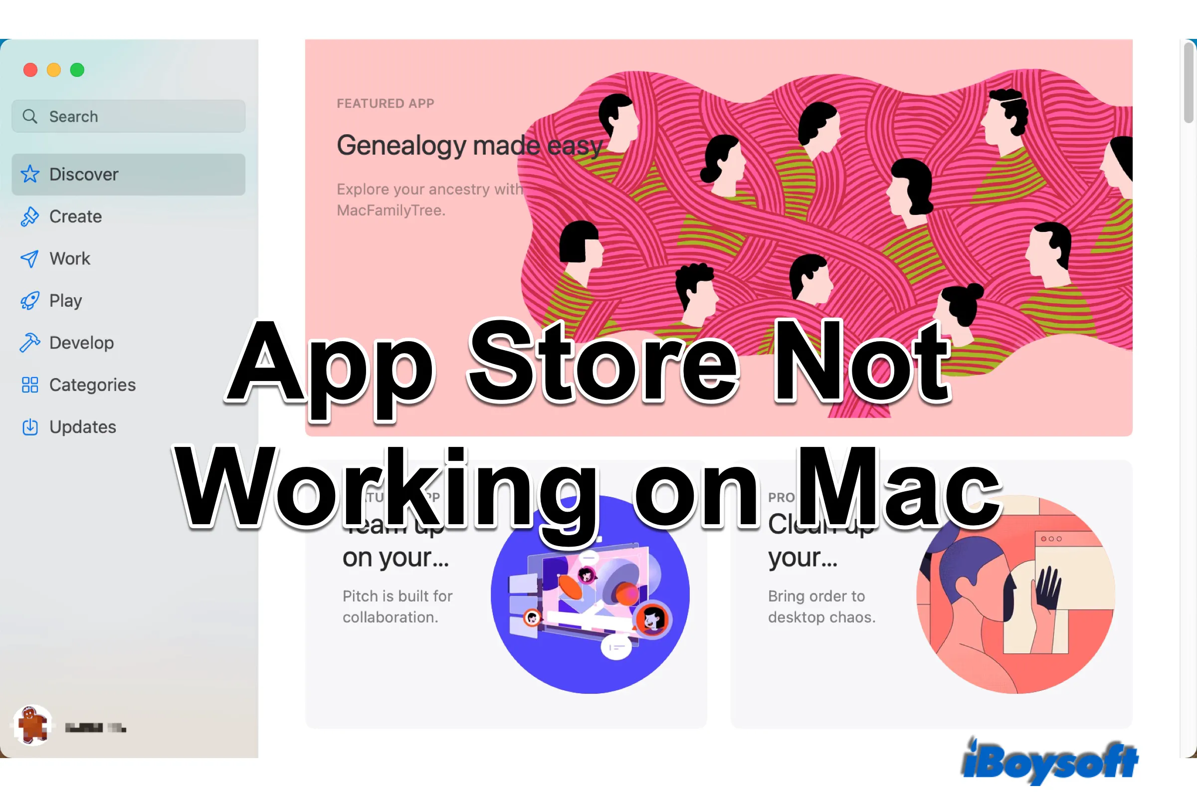 loja de aplicativos não funciona no Mac