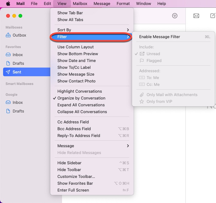 Mac Mail empfängt nicht auf dem Mac