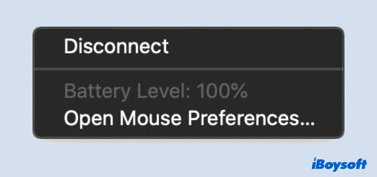verificar la batería del Apple Mouse 2