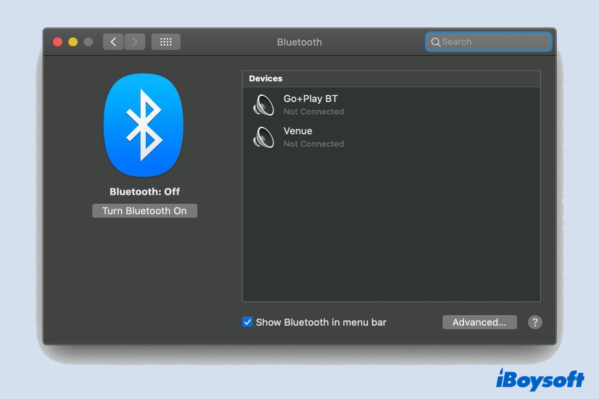 restart Bluetooth