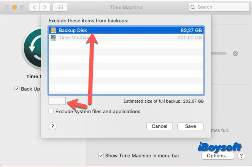 back up external hard drive with time machine