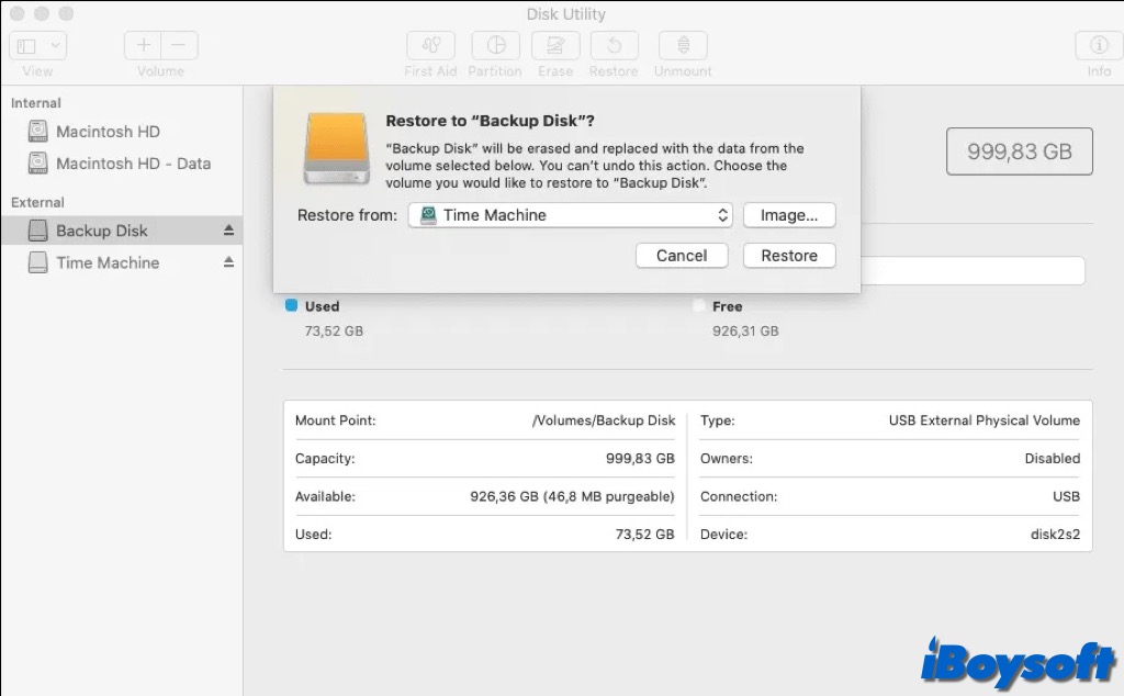 create disk image for mac external hard drive