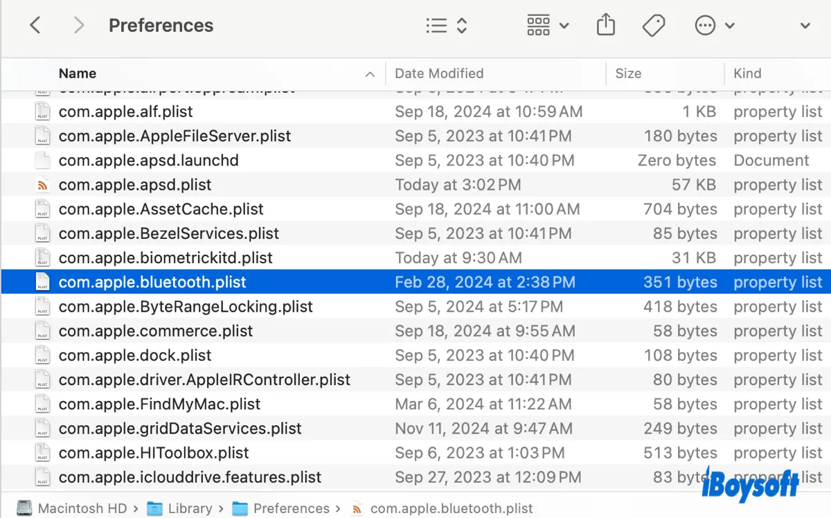 Delete Bluetooth plist file on Mac to fix Bluetooth issues