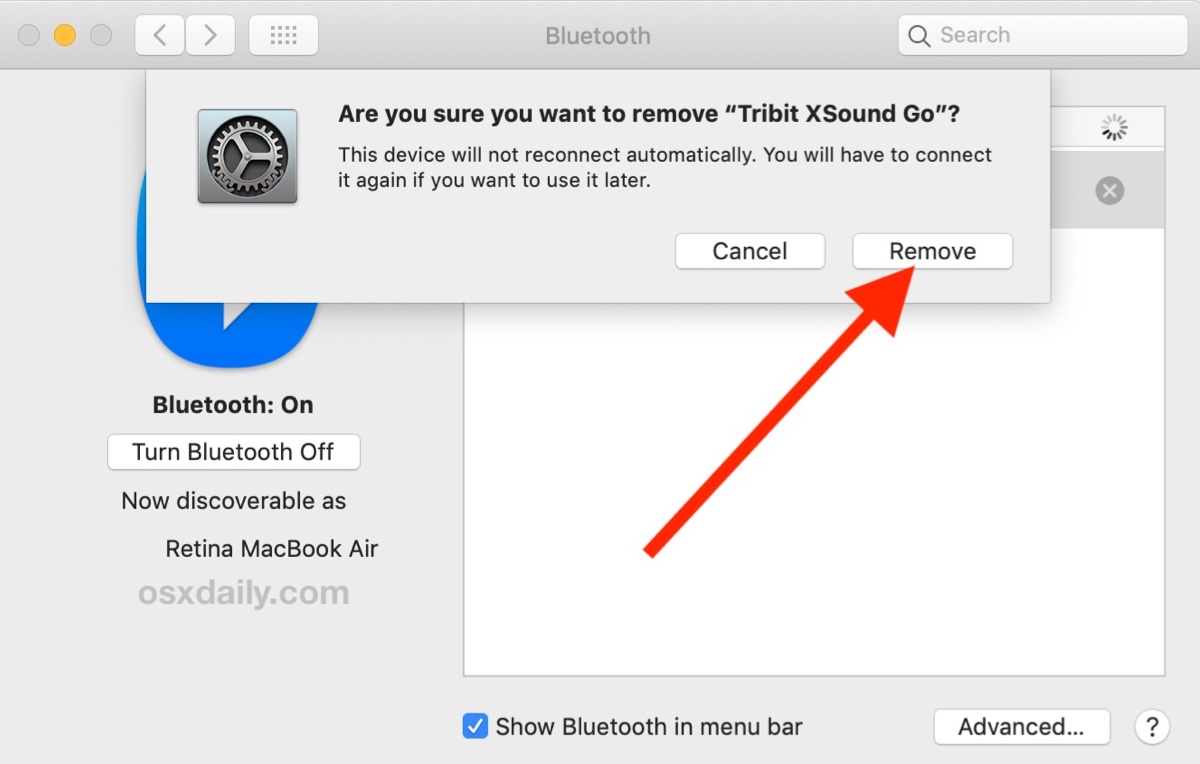 How to forget Bluetooth devices on macOS Monterey or earlier