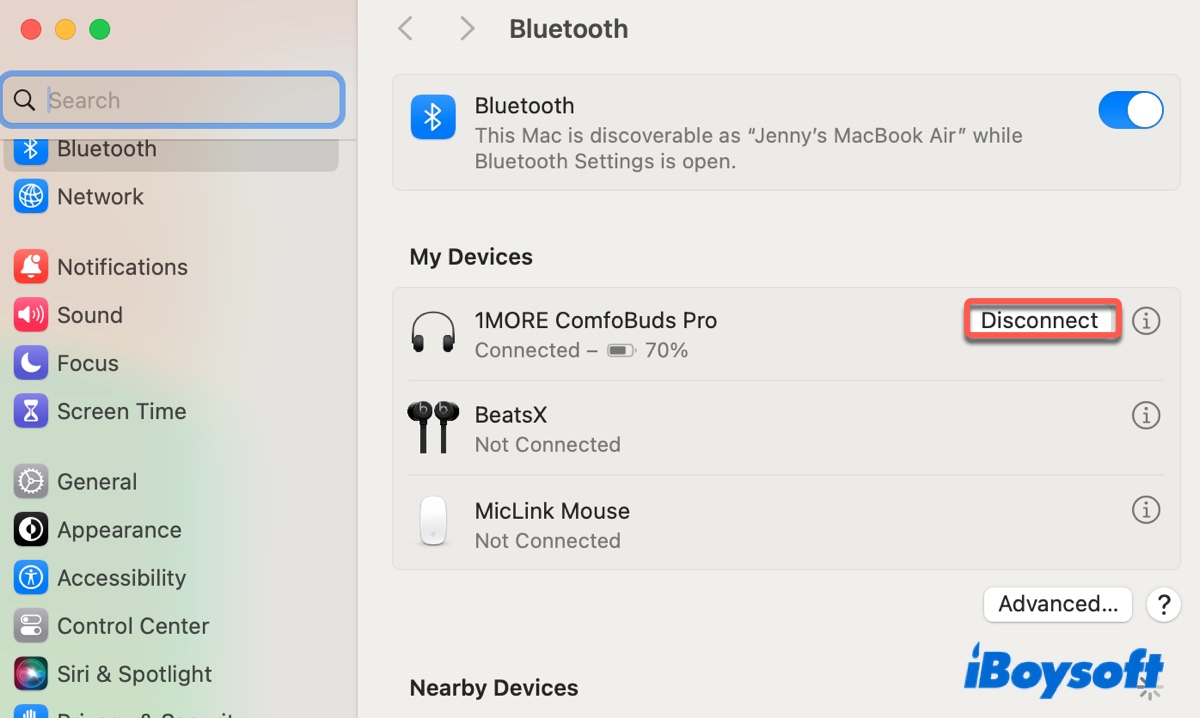 Problemas de Bluetooth no Mac