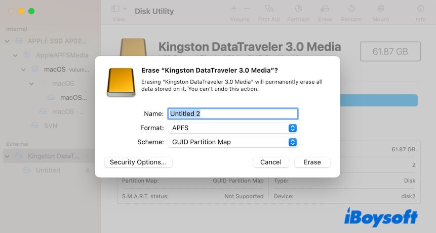 format external drive on Mac