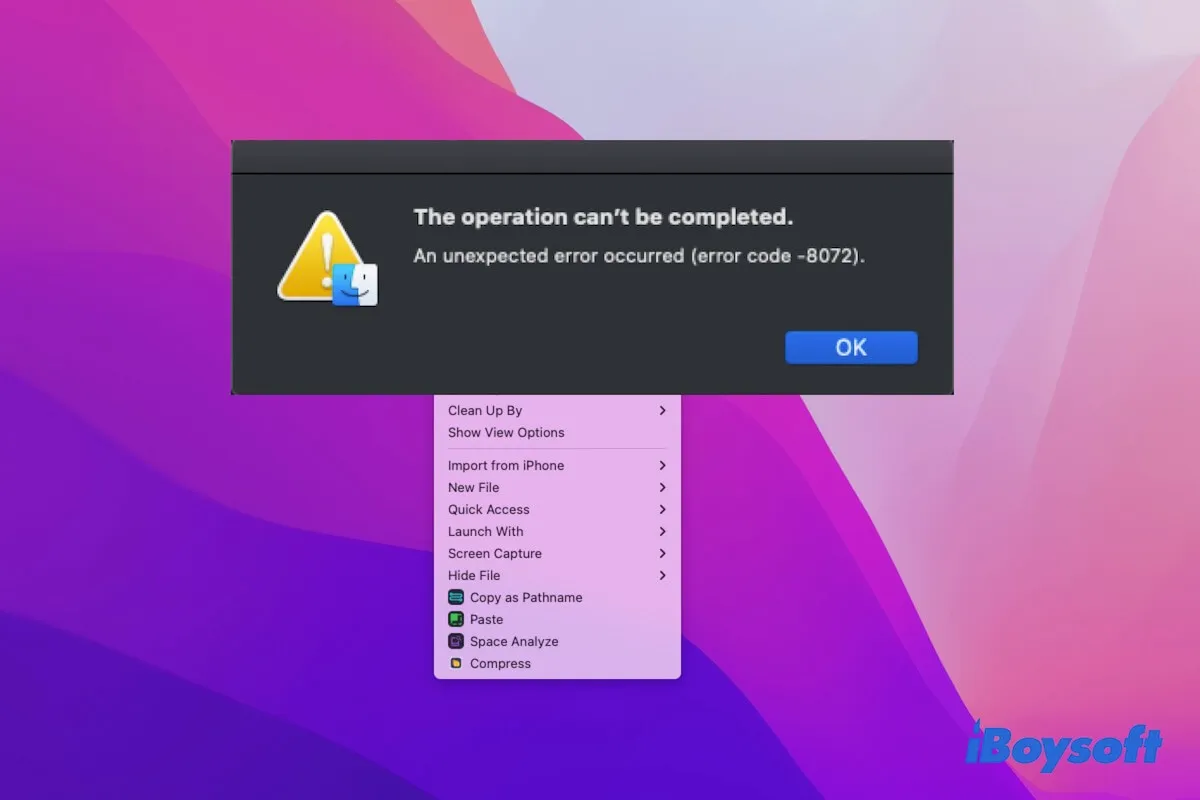 cant create a new folder on Mac desktop