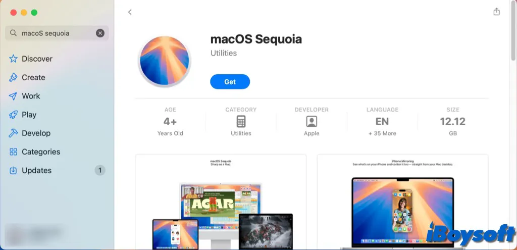 macOS Sequoia im Mac App Store erhalten