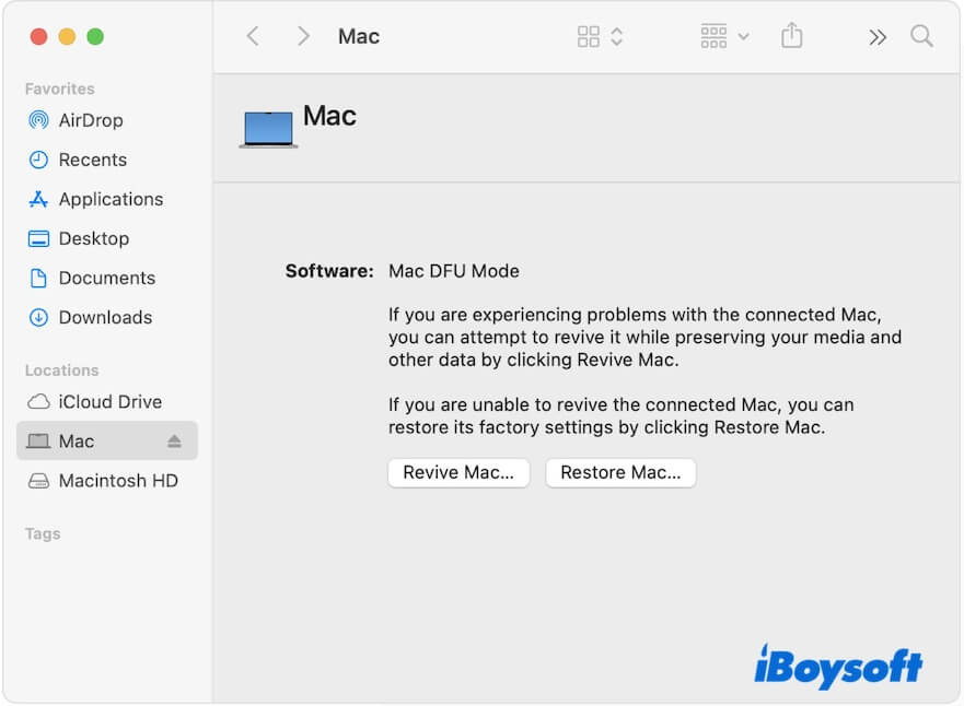 DFU Mode on Mac